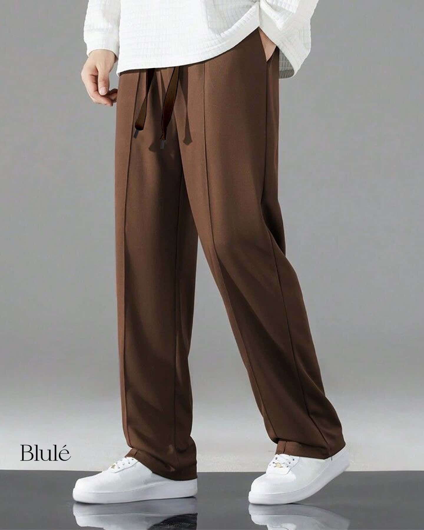 Straight Pants Brown