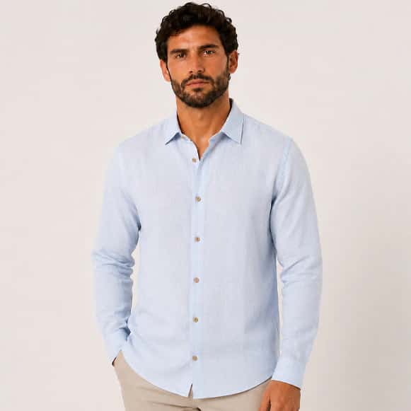 CAMISA ML 100% LINO HOMBRE