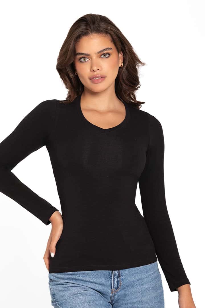 Camiseta cuello V (4306)