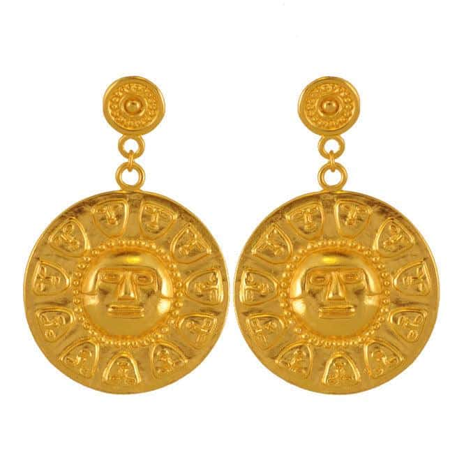 Aretes pectoral de trece caras Nariño