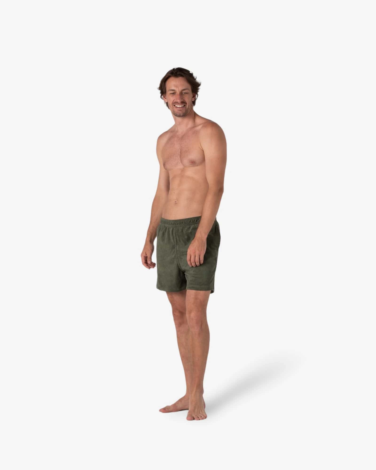 Venecia Olive Green Toweling - miniatura 4
