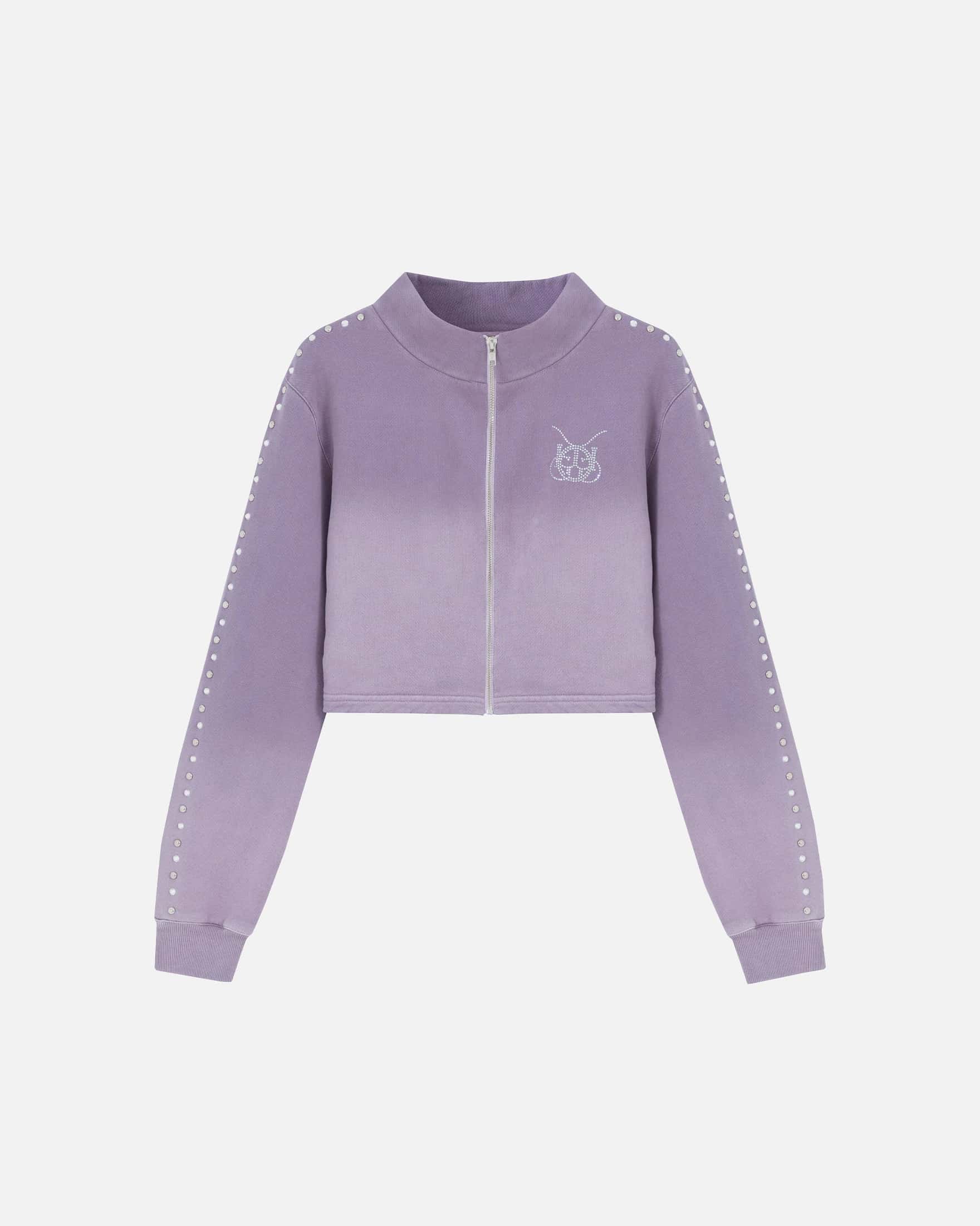 W Santa Union "Unión" Zip Up Turtleneck Purple