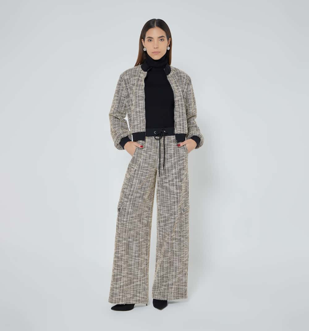 Chaqueta bomber manga larga