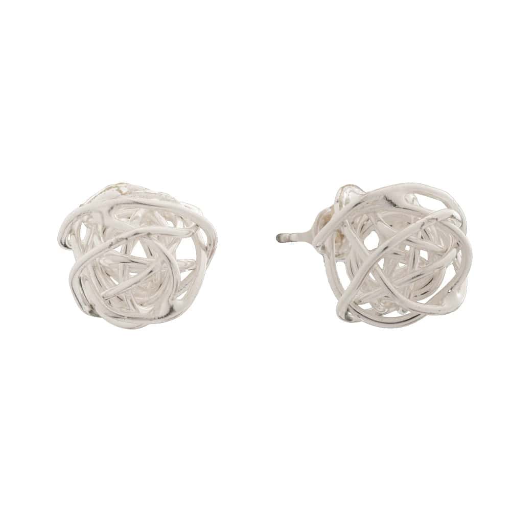 Aretes Topo Ayra Plateados