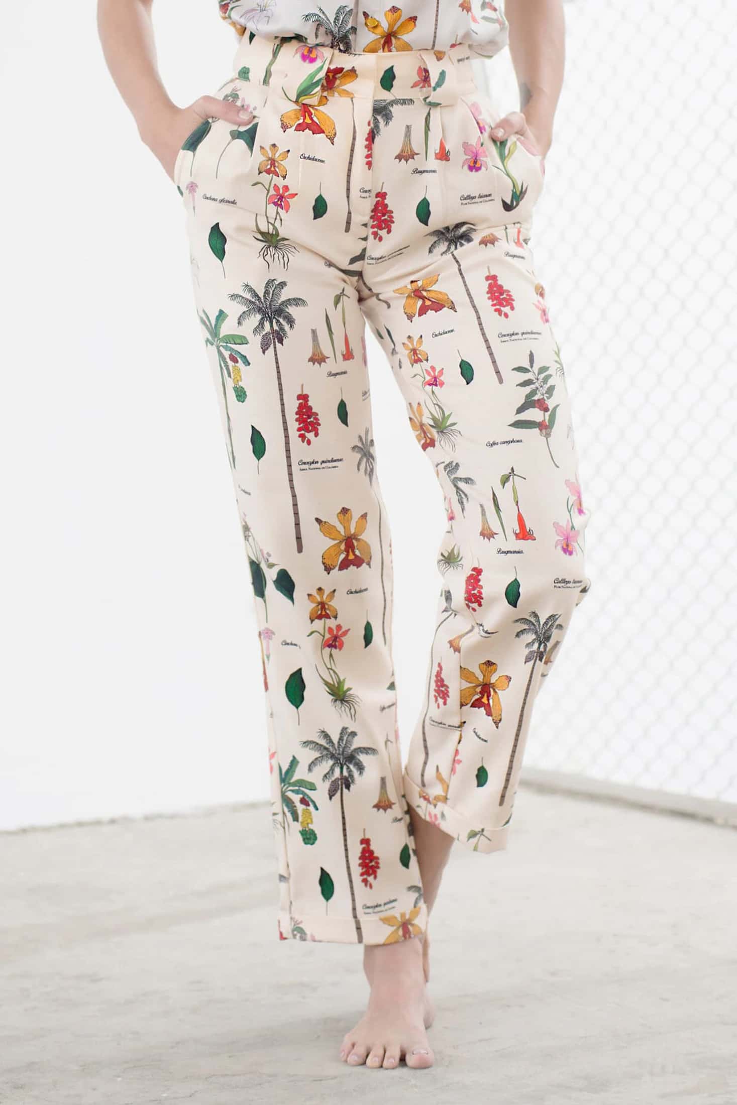 Pantalón Expedición Botánica Crema