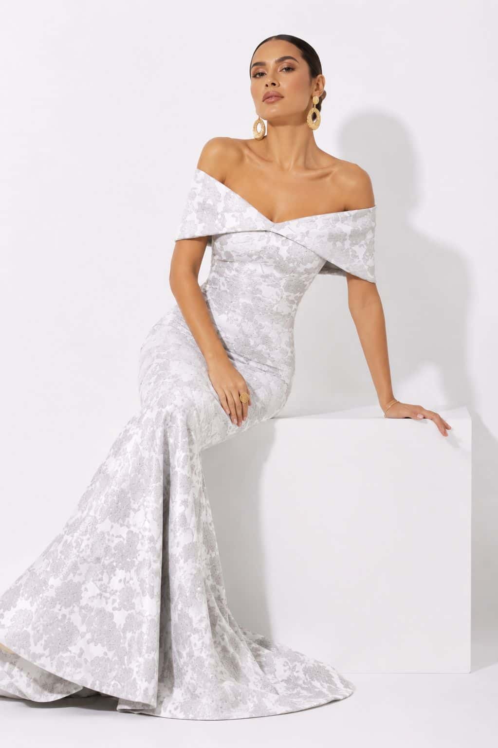 Vestido Sabina Ii Gris Estampado - miniatura 2