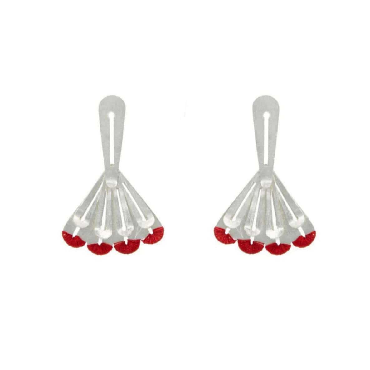 Woven Bird Tail Earring