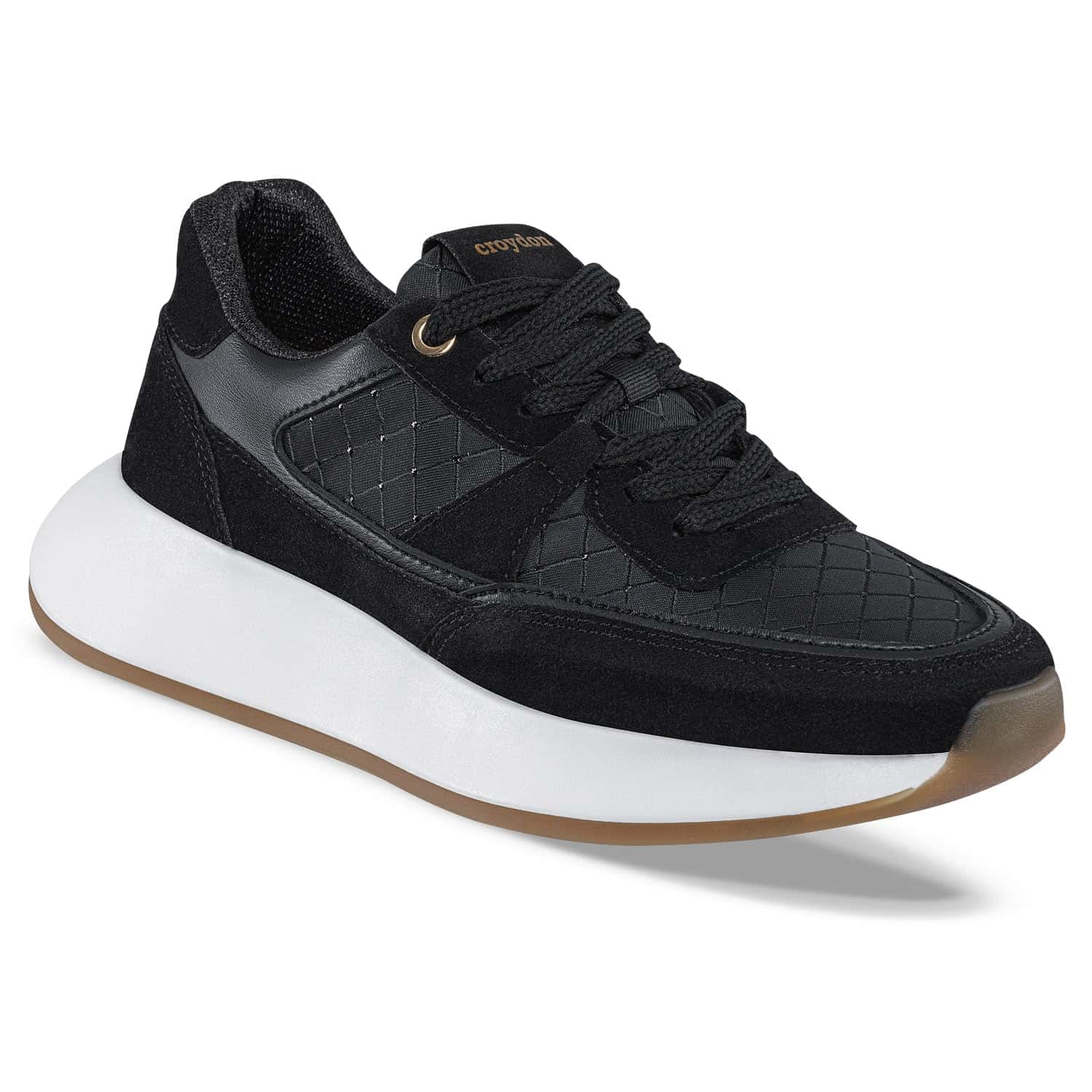 Tenis Urbanos Xanthee Negro Croydon Para Mujer