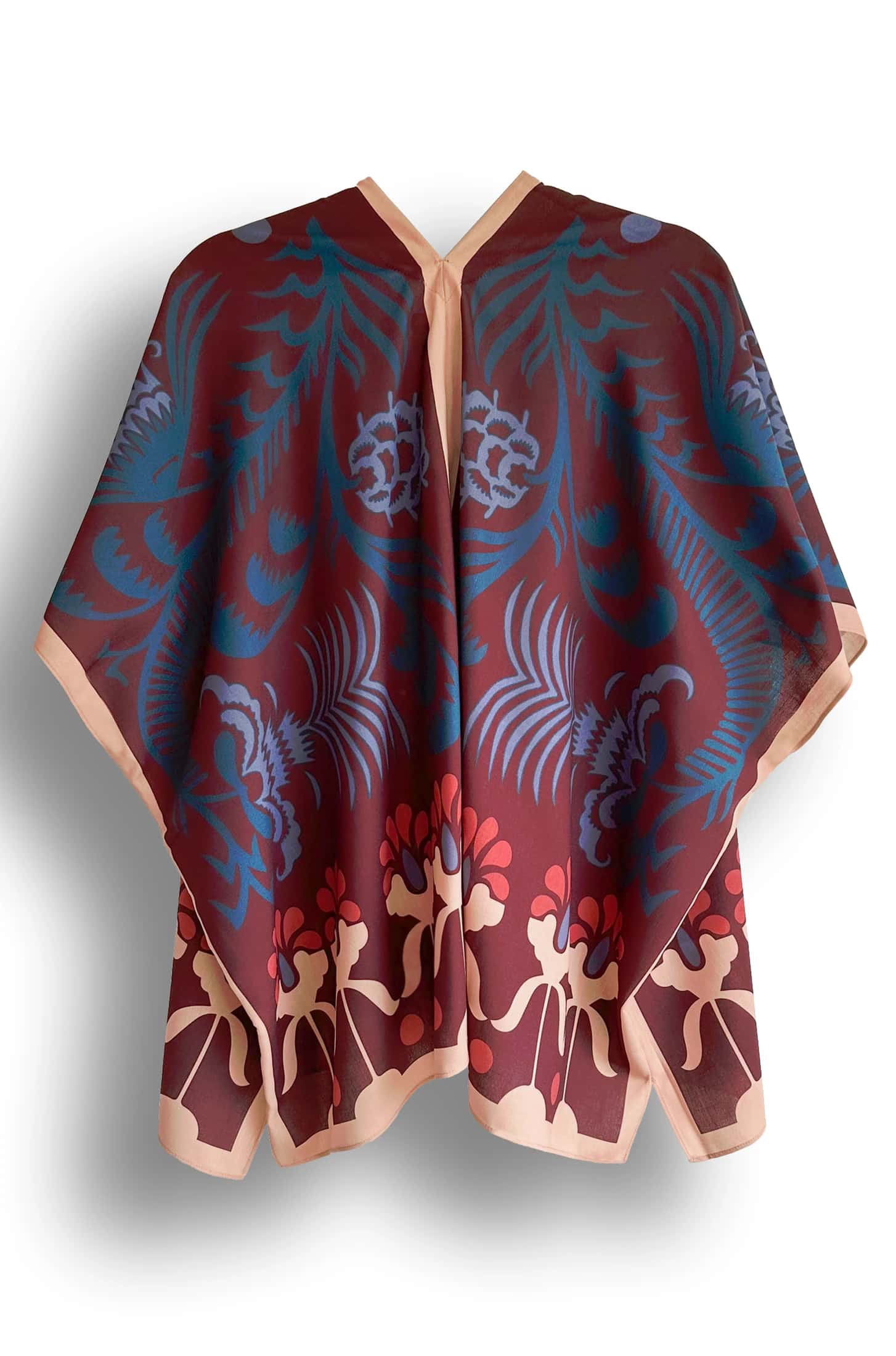 Kimono Corto Agave Vinotinto, Lino - miniatura 5