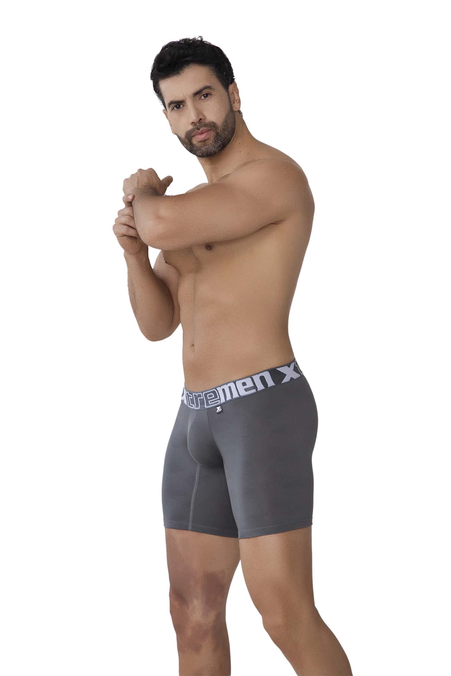BOXER JACQUARD ONDAS GRIS OSCURO