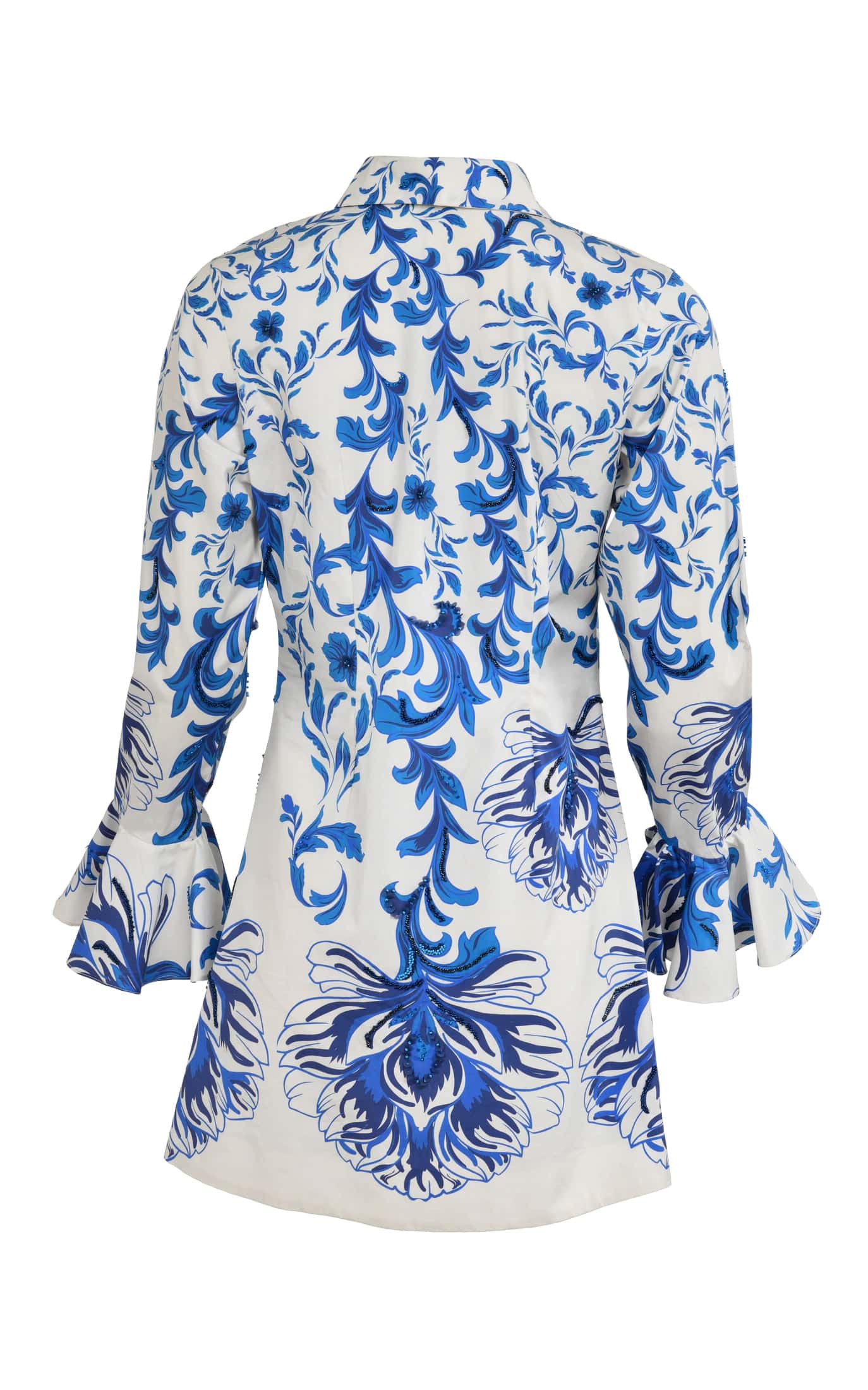 Cate Cotton Blue Dress - miniatura 3