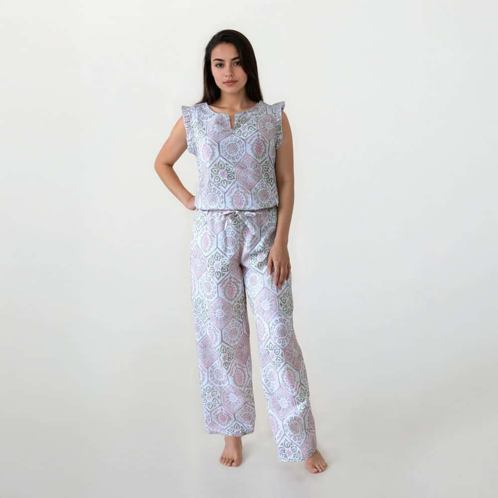 Conjunto de Pijama Pantalón Largo Jardines del Amanecer