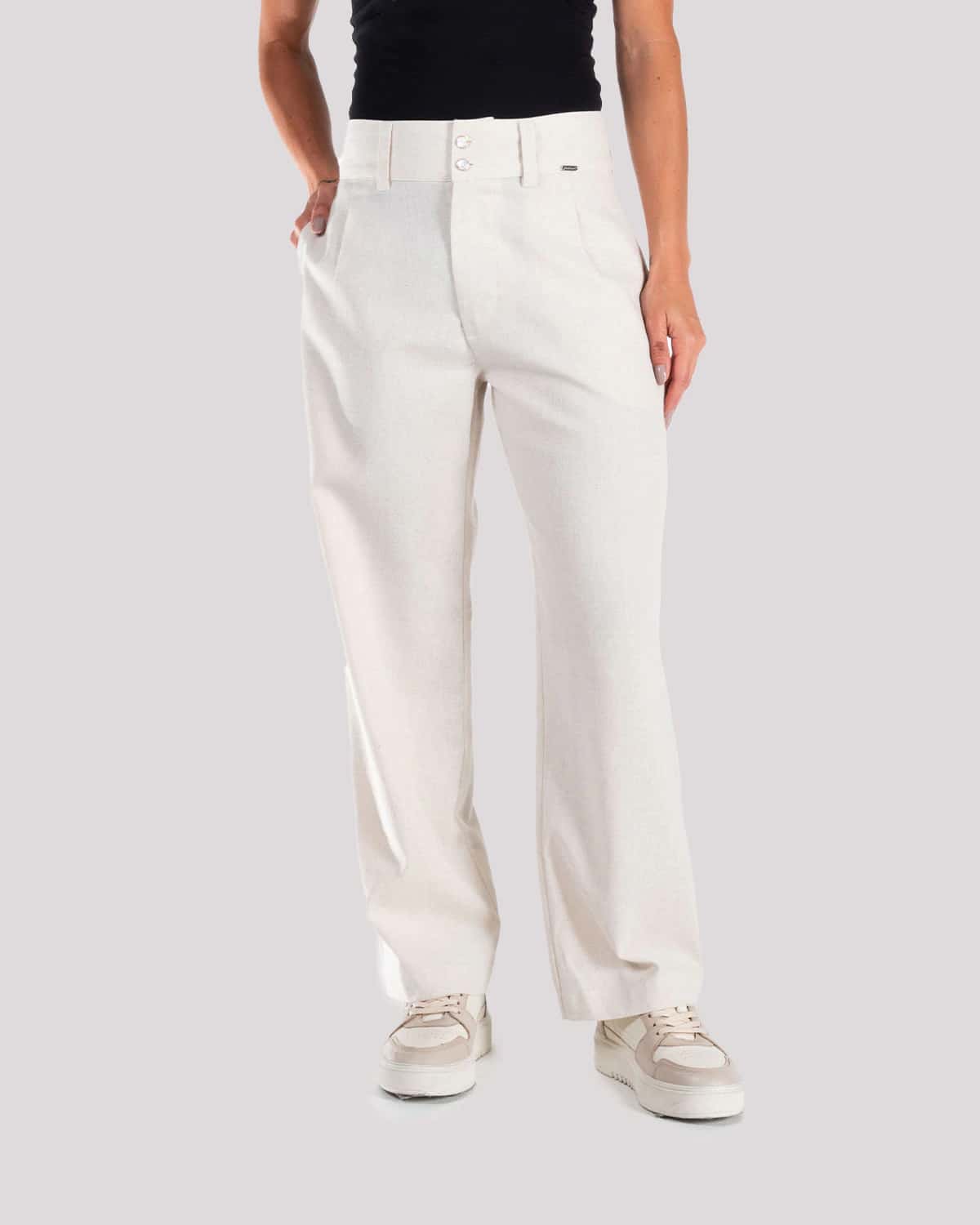 Pantalon ivory para mujer