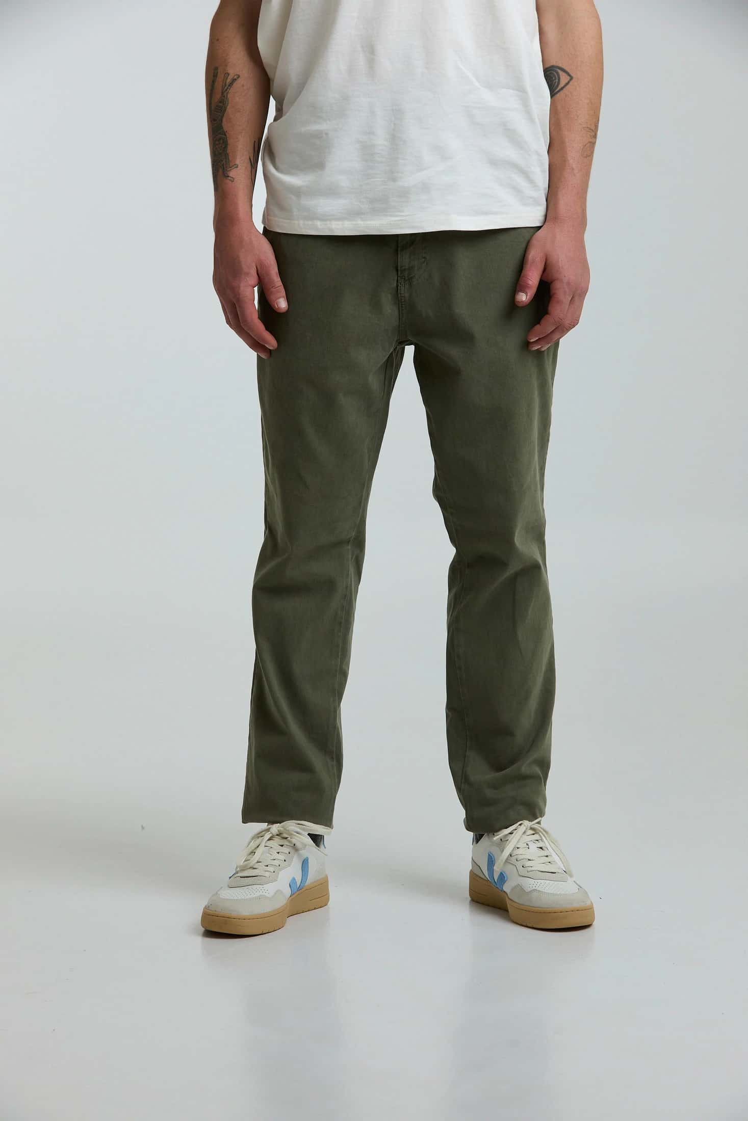 Pantalón de drill verde