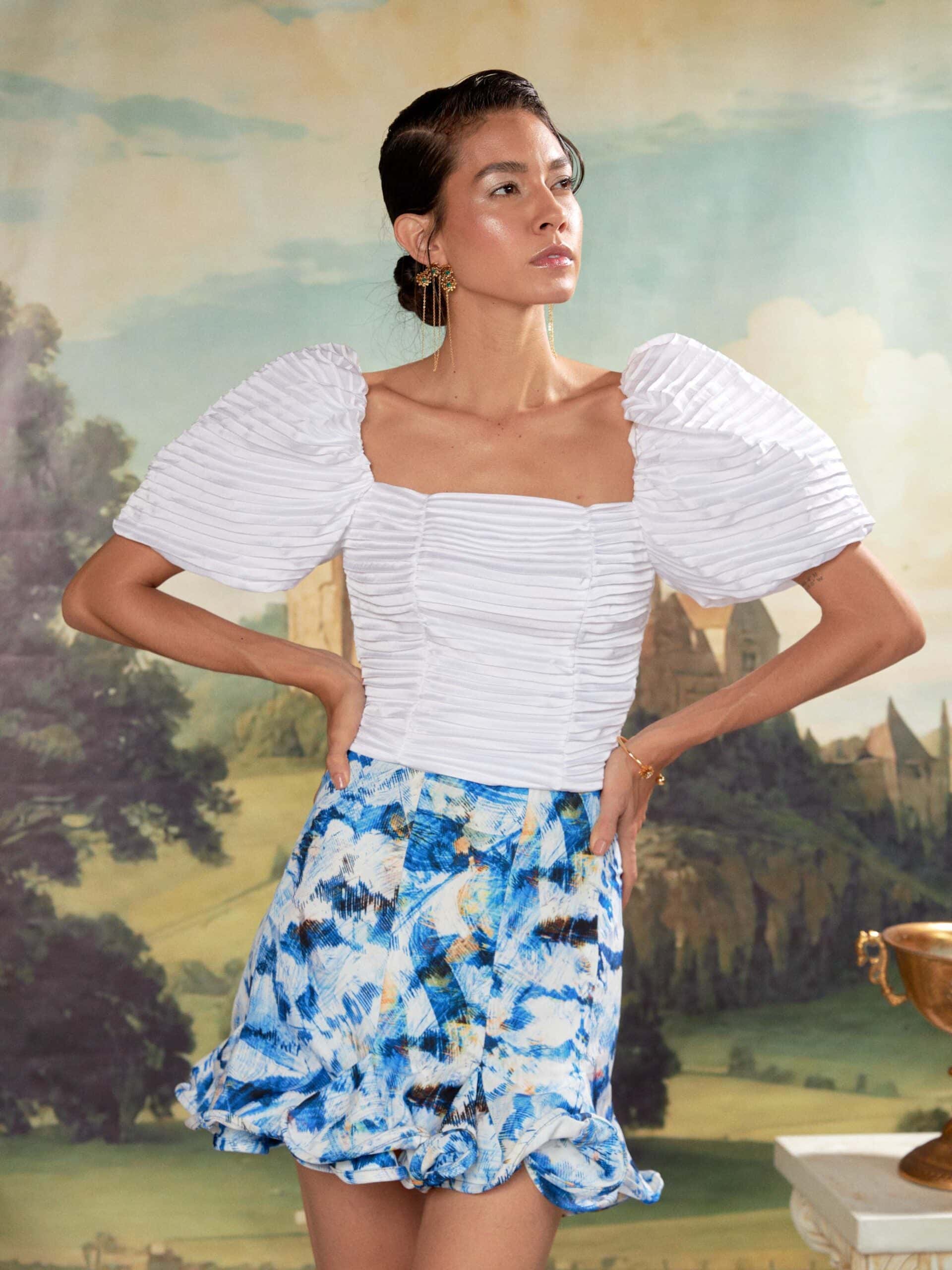 Falda Kuus Estampado Azul - miniatura 4
