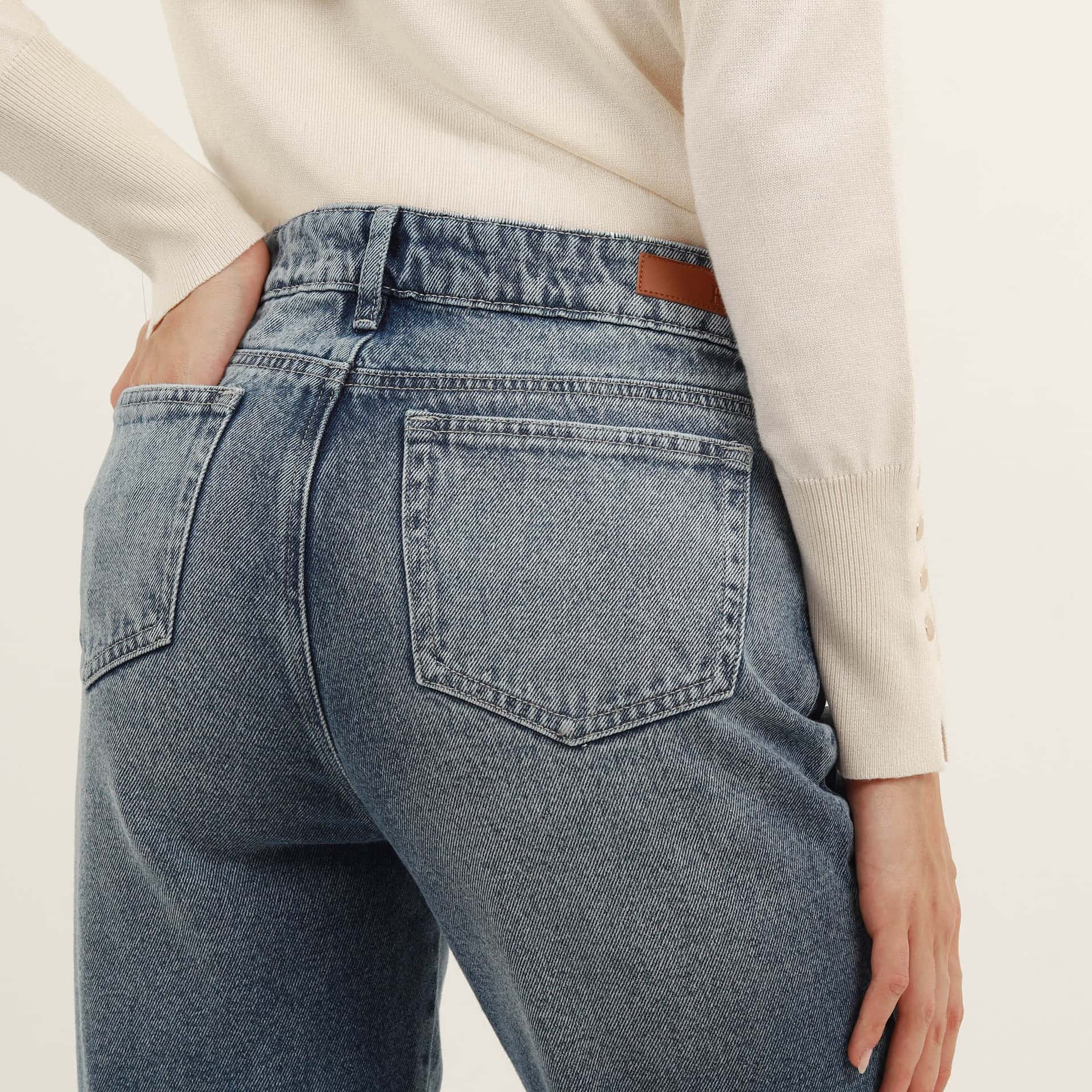 Jean mom bota ancha - miniatura 5