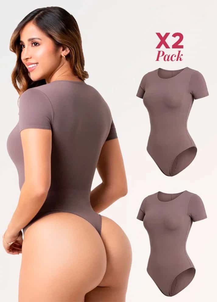2 Pack Body Manga Corta: Sin Costuras y Elegancia | Salome 5007 | Ant 01L5