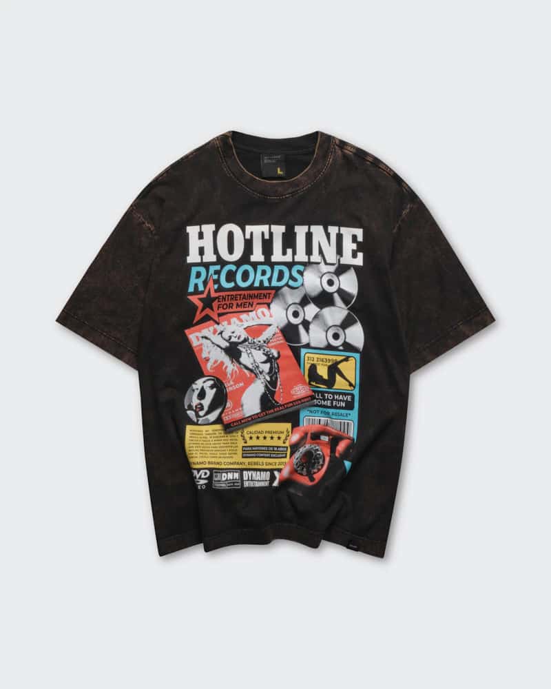 Camiseta Gris Oversize Hotline - miniatura 5