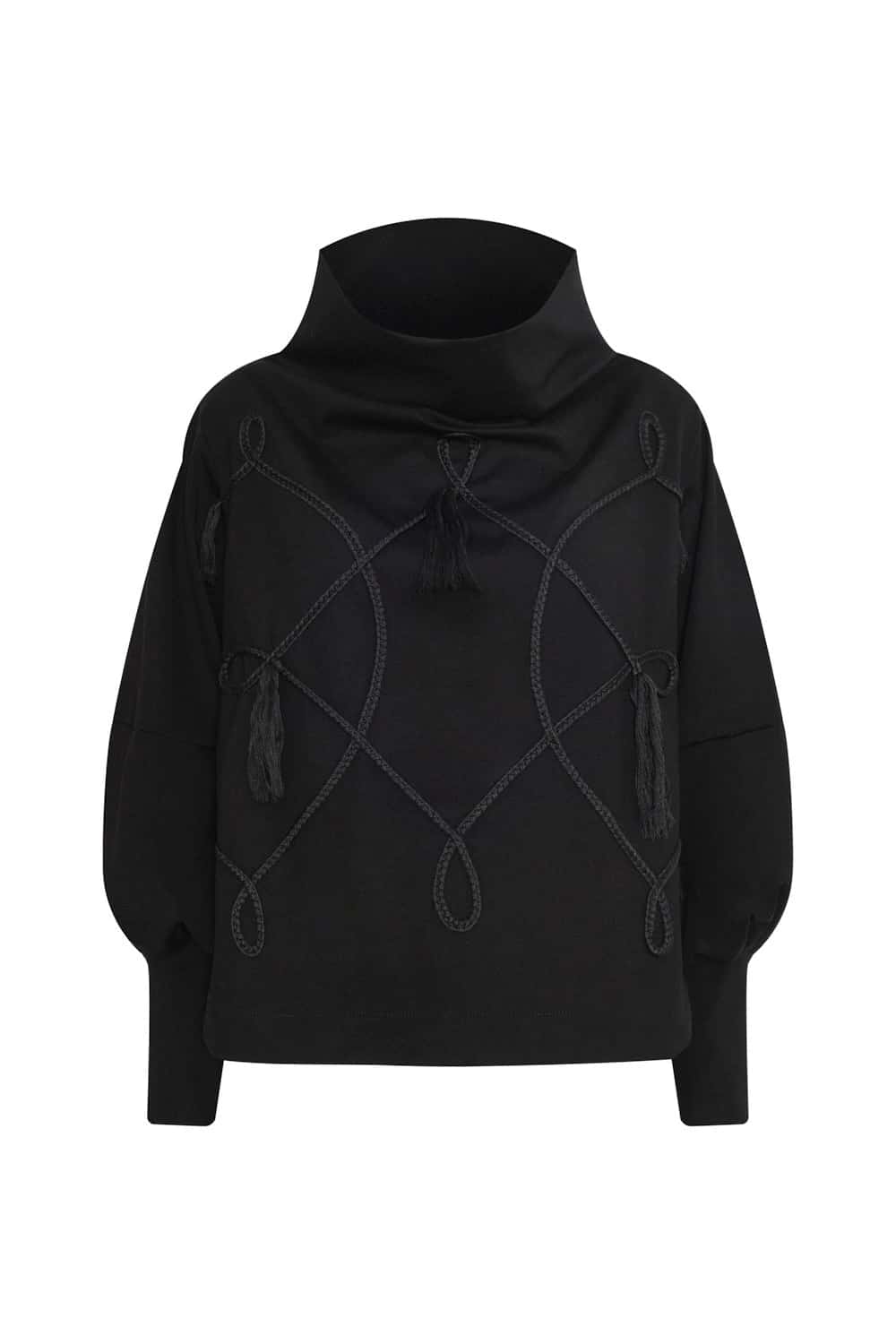 Saco new scarlett negro bordado