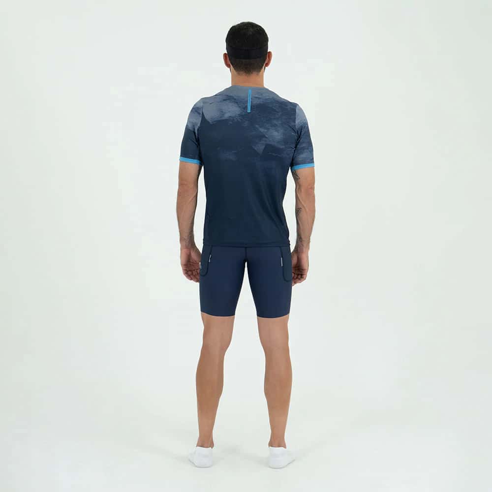 CAMISETA RUNNING MANGA CORTA MARINHO PARA HOMBRE - miniatura 2