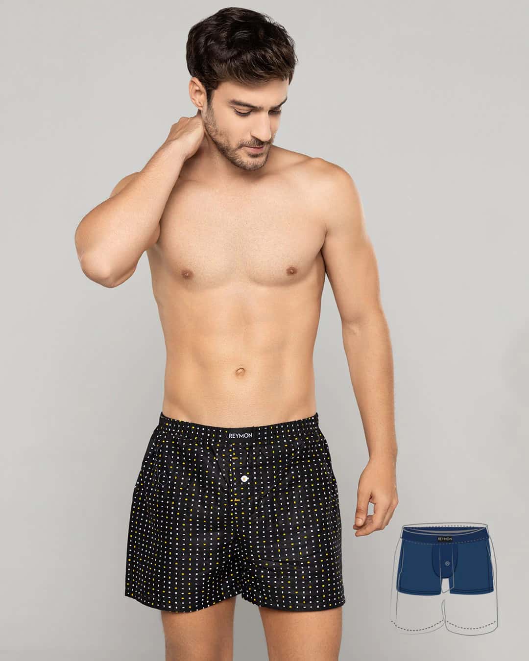 Boxer suelto con boxer interno en poliester Ref. 3052 - miniatura 15