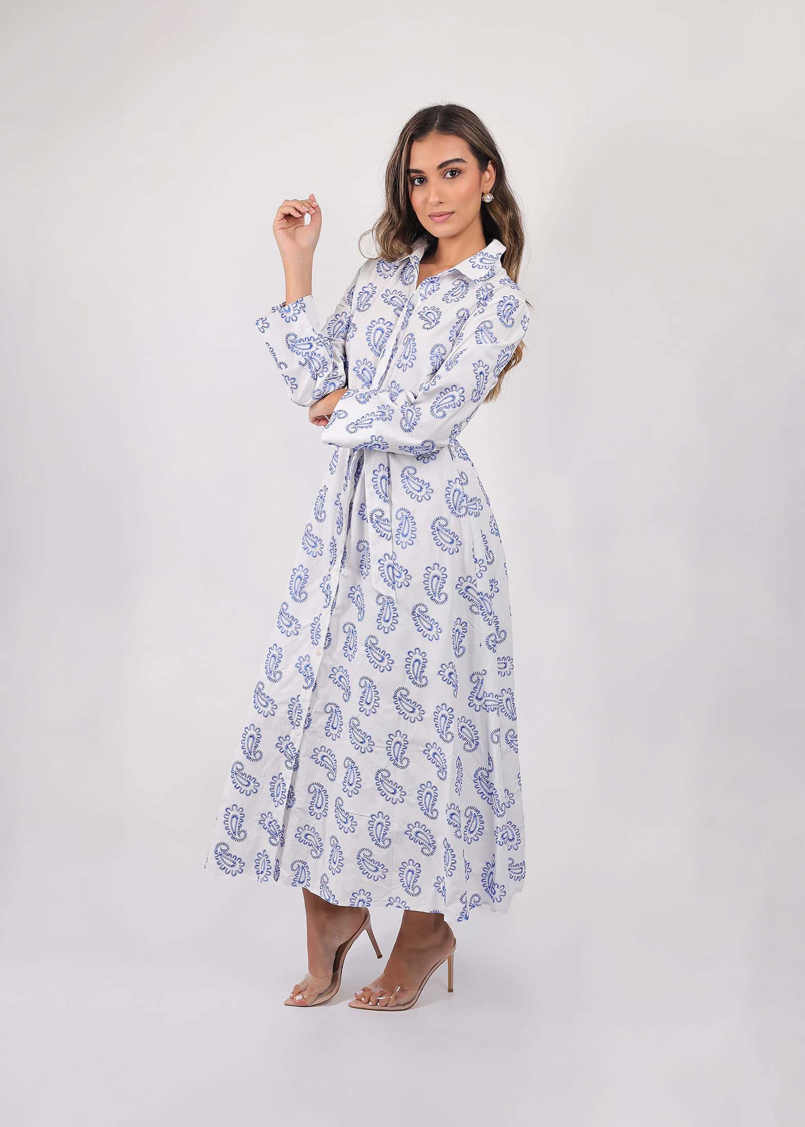 Vestido Blue Paisley