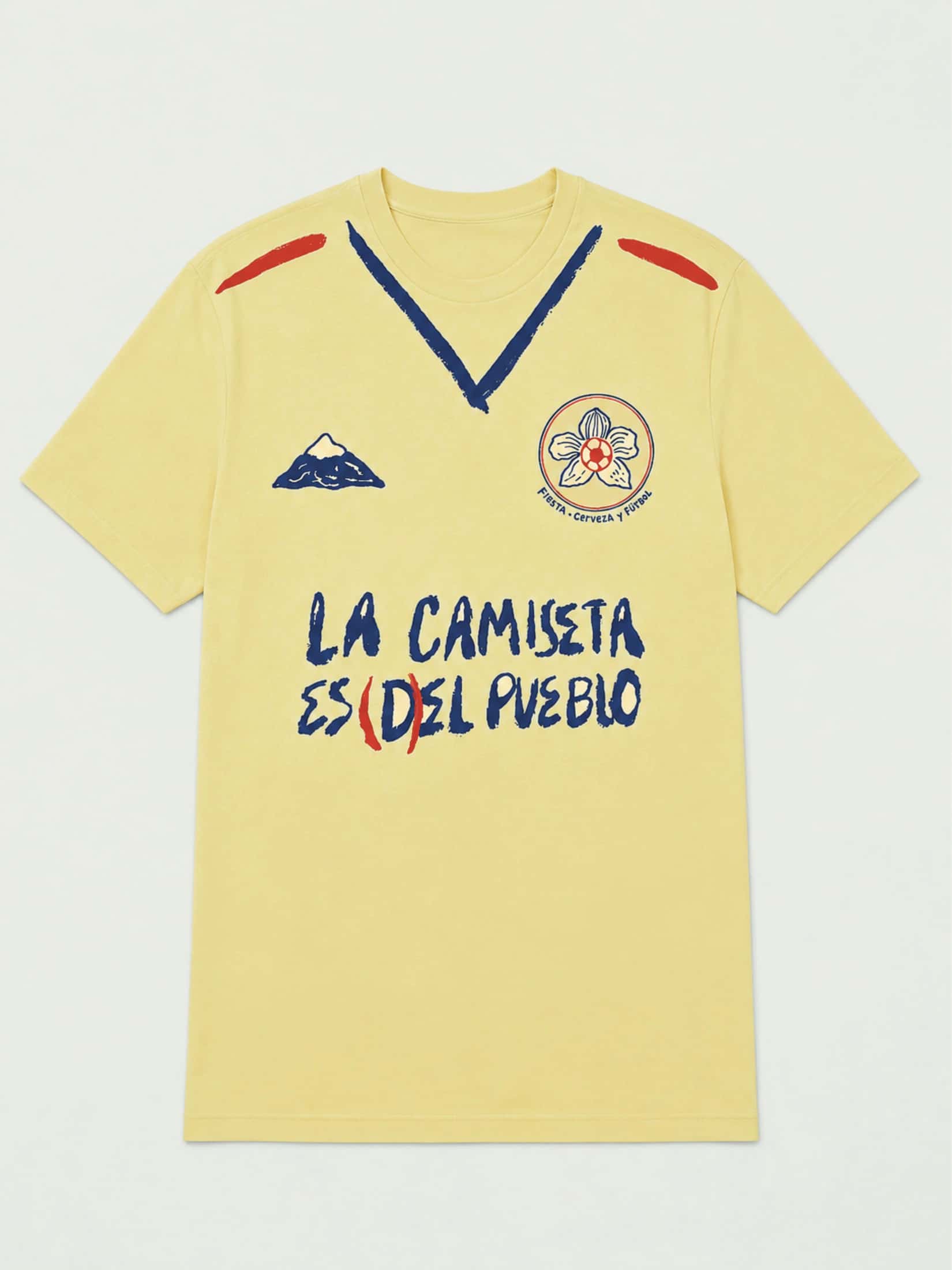 La camiseta es d(el) pueblo