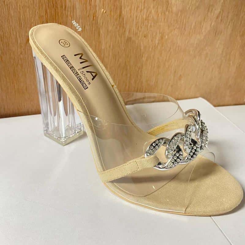 SANDALIAS TRASPARENCIA PIEDRAS