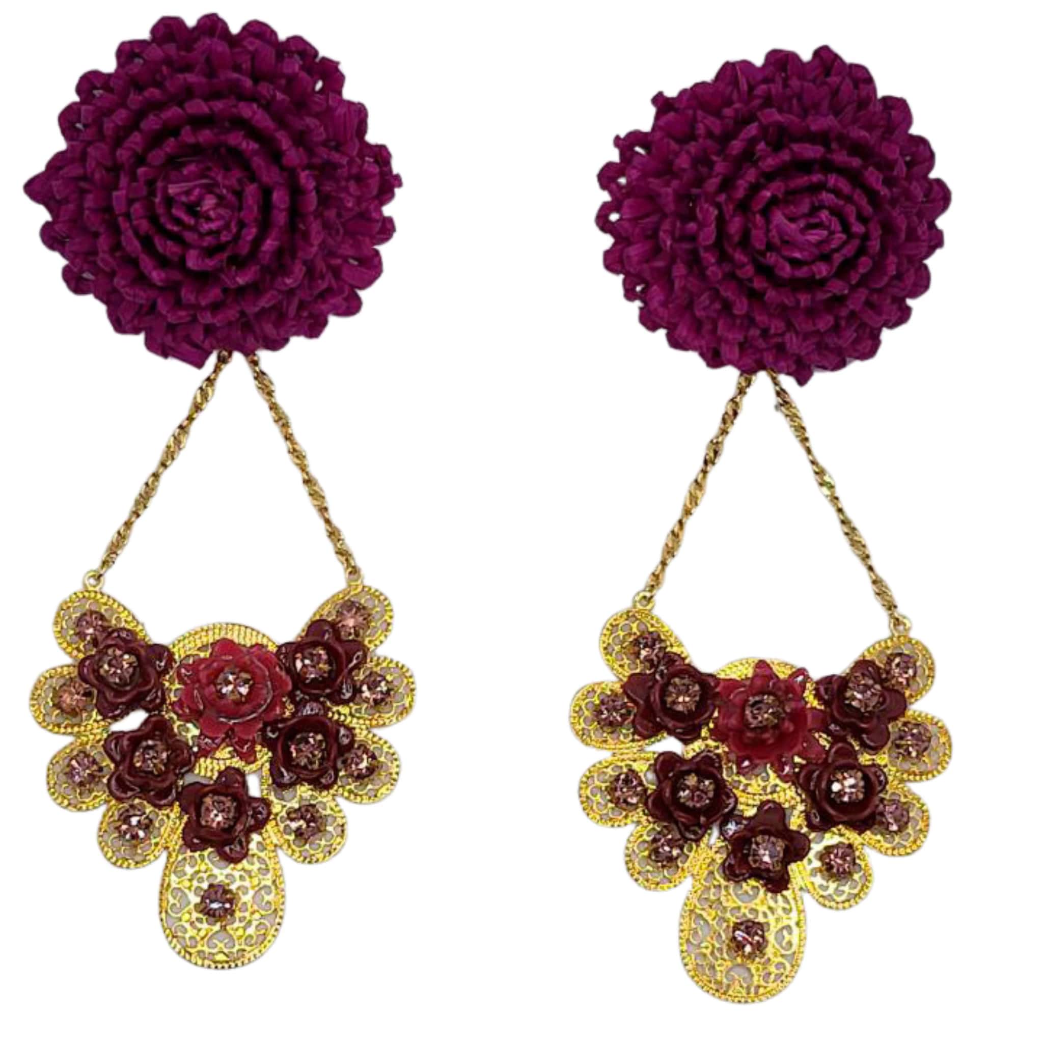 Bloom Fan Statement Earrings