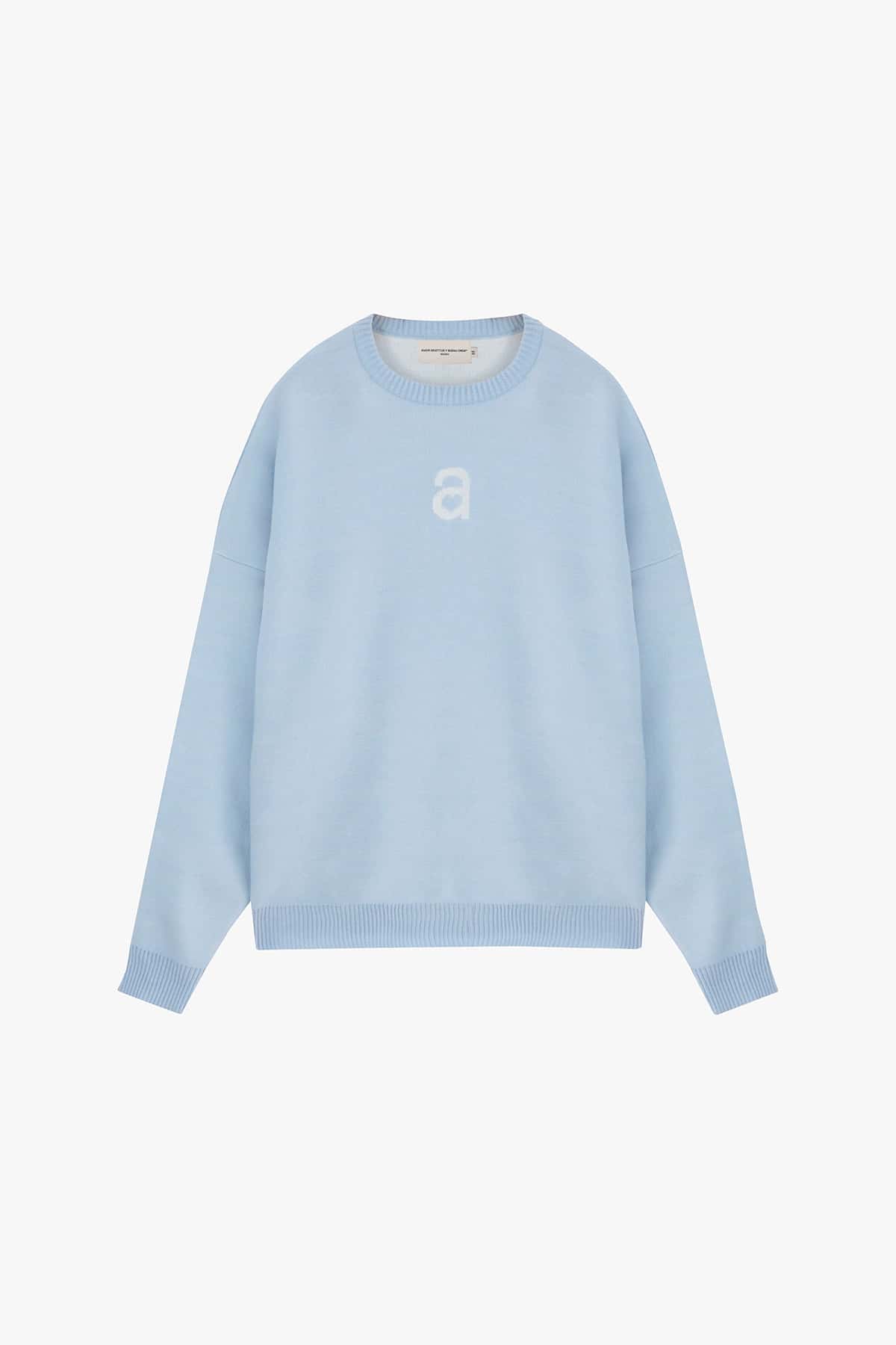MONOGRAM SWEATER SKY BLUE