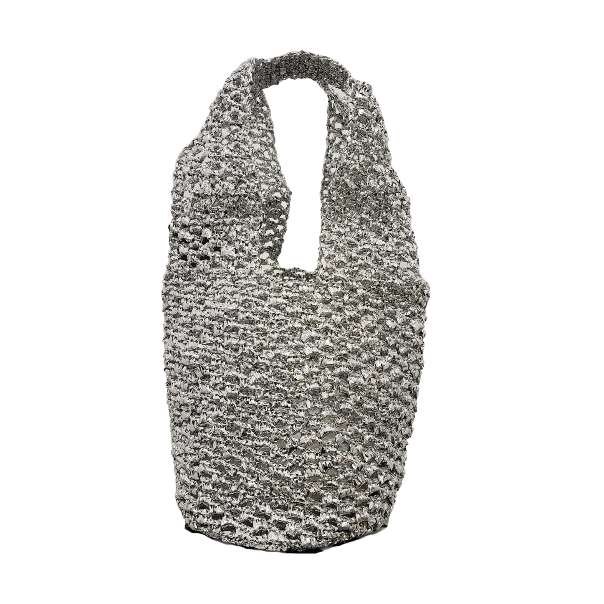 Silver Recycled Tote