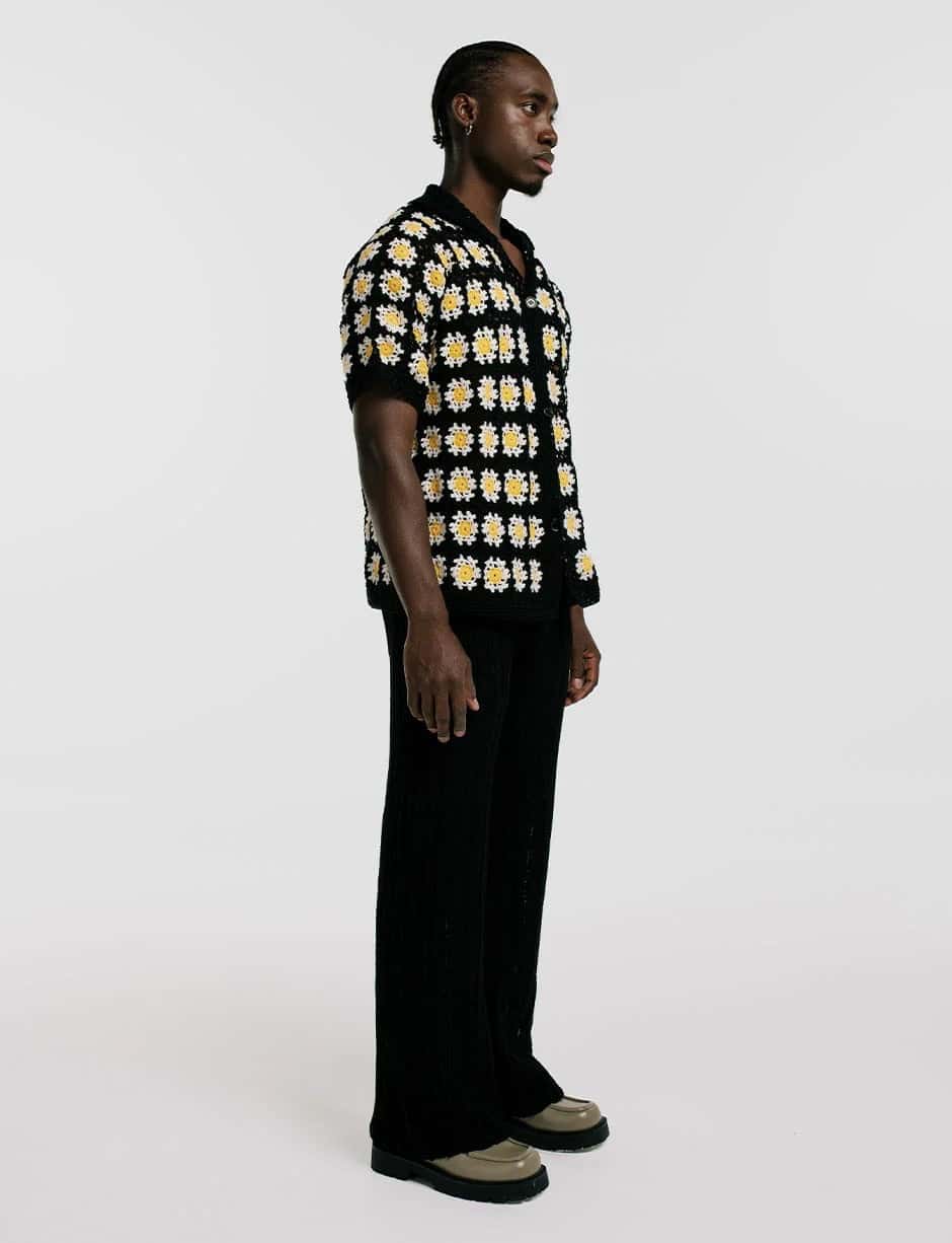 Guayabera Flores Crochet Hombre - miniatura 2