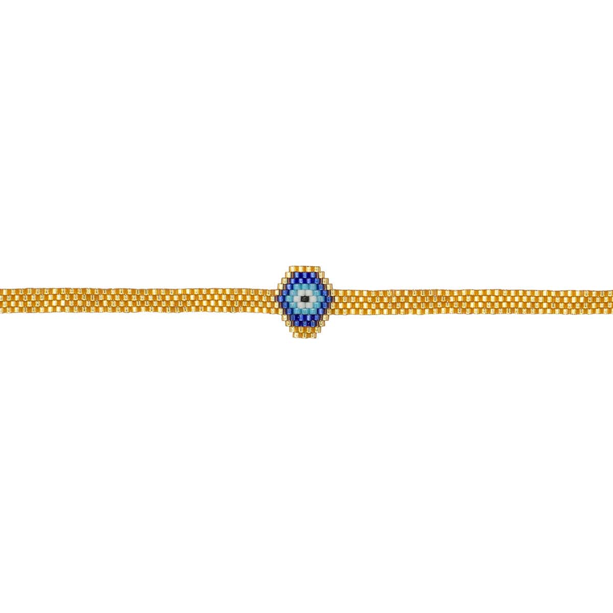 Pulsera Ojito Mar Dorado
