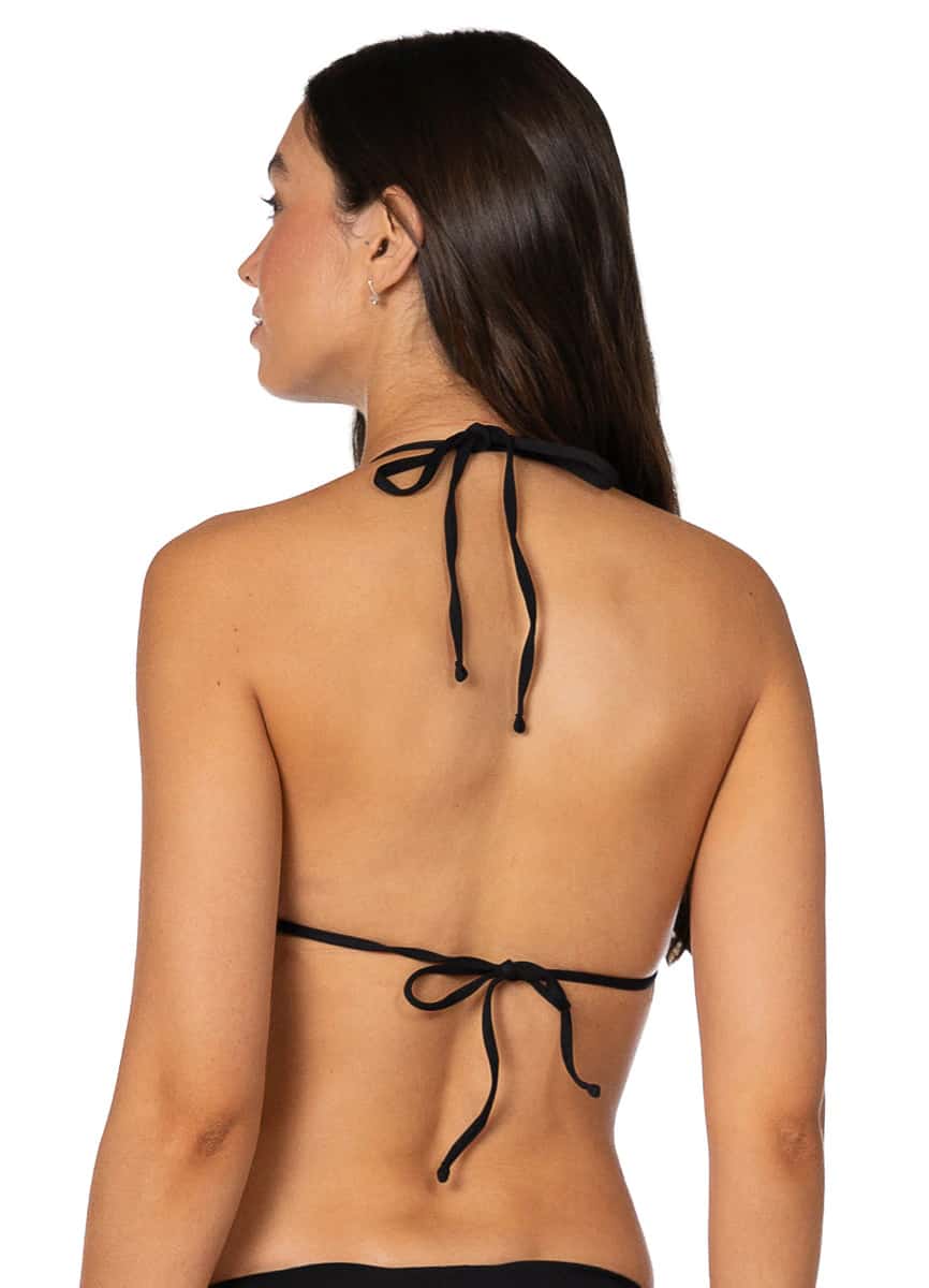 Maaji Jade Black Balmy Sliding Triangle Bikini Top - miniatura 4
