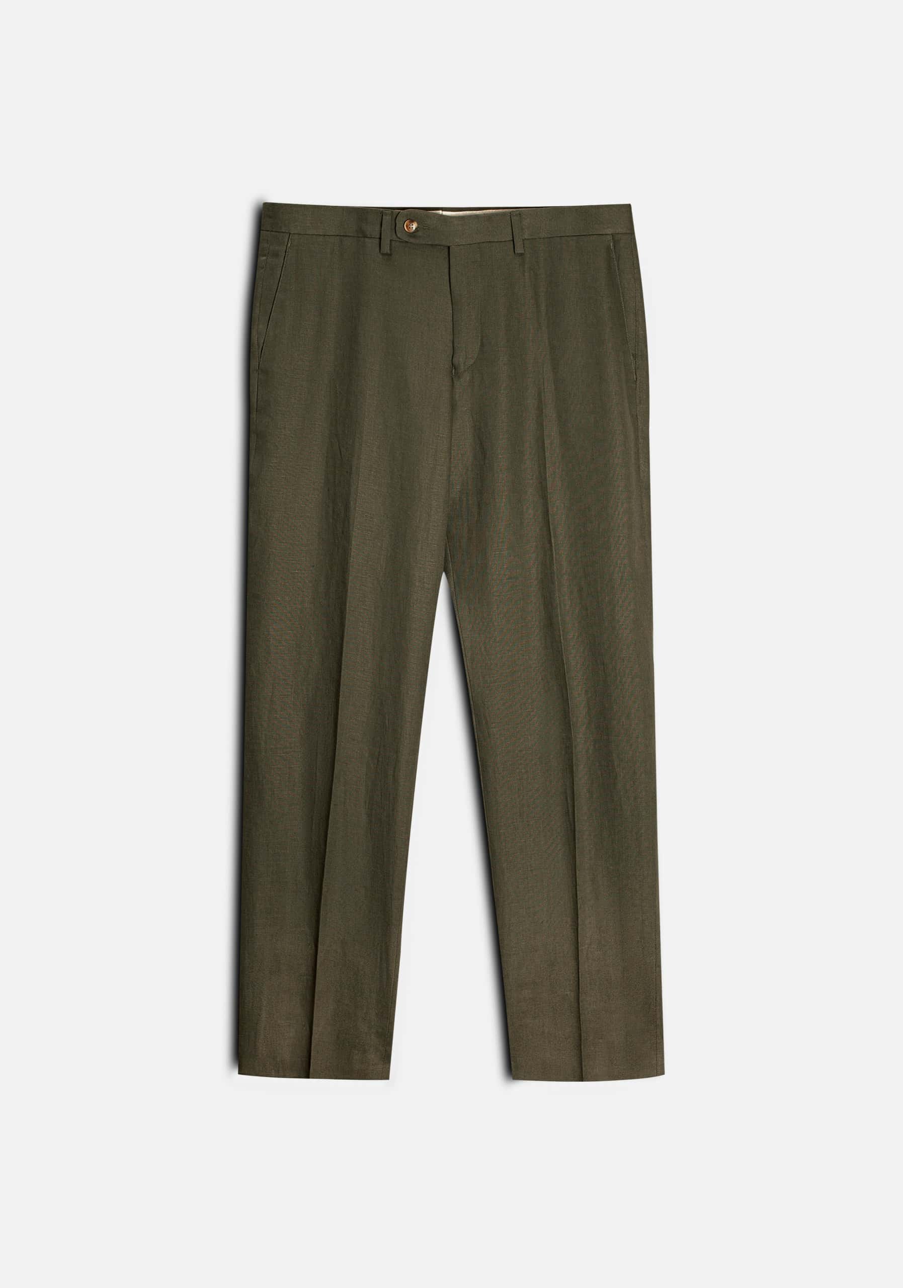 Pantalón H Perugia Lino Verde Osc