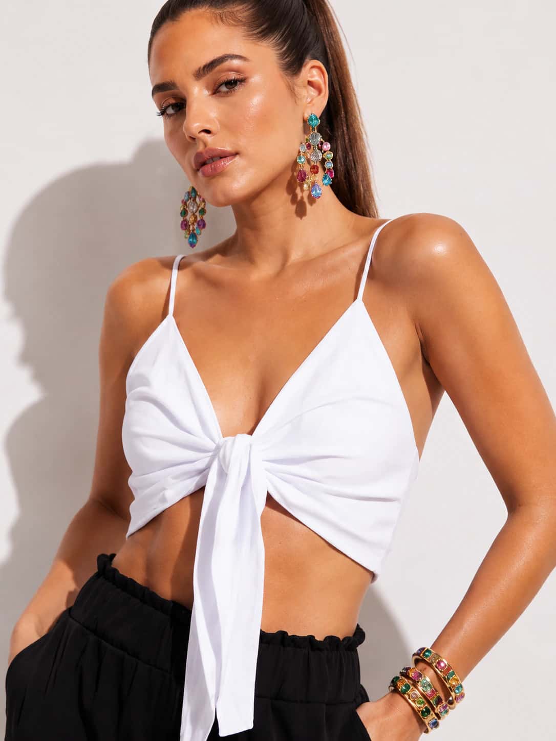 Crop Top Farid Blanco - miniatura 1