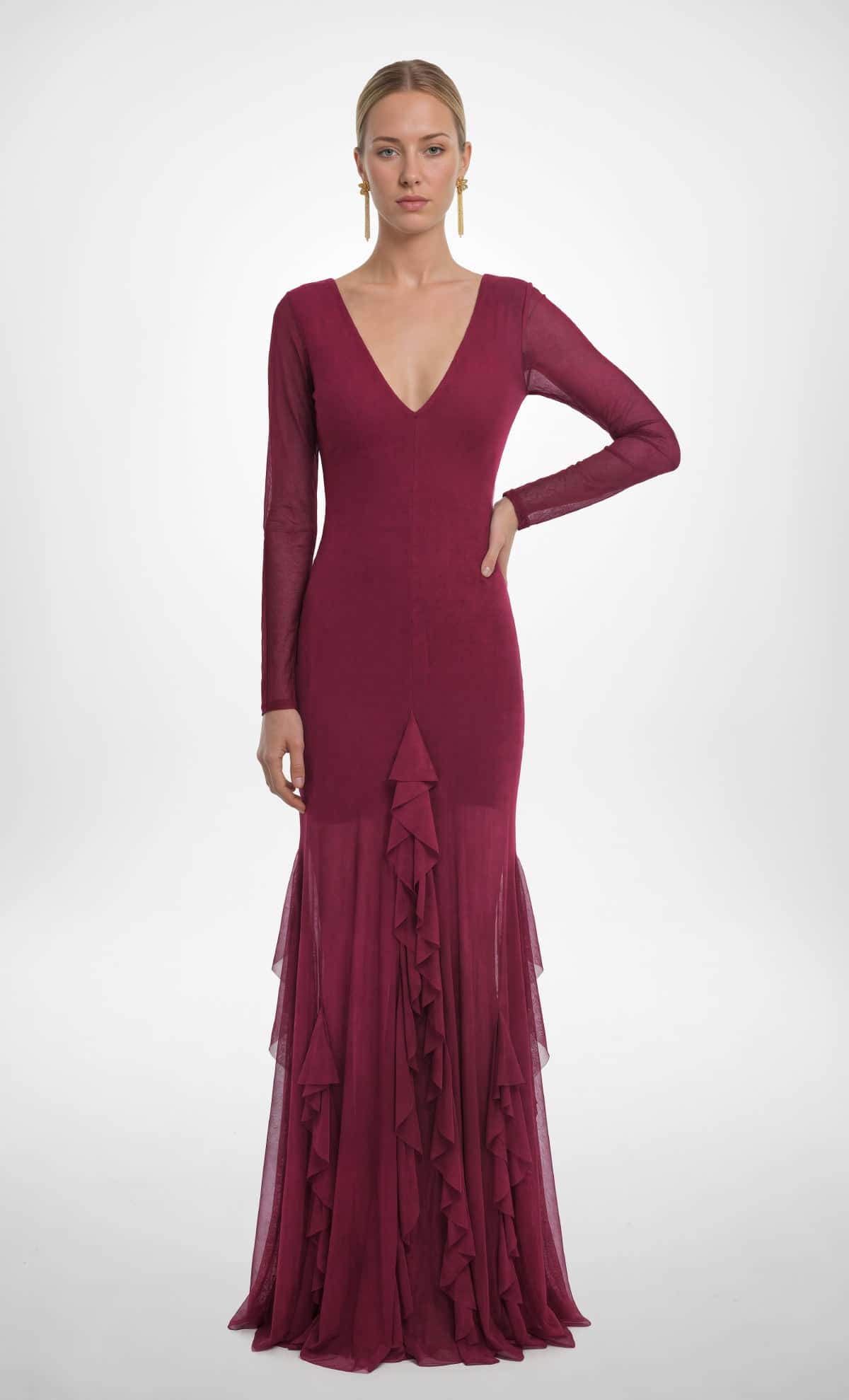 Vestido Largo Galene Mauve - miniatura 2