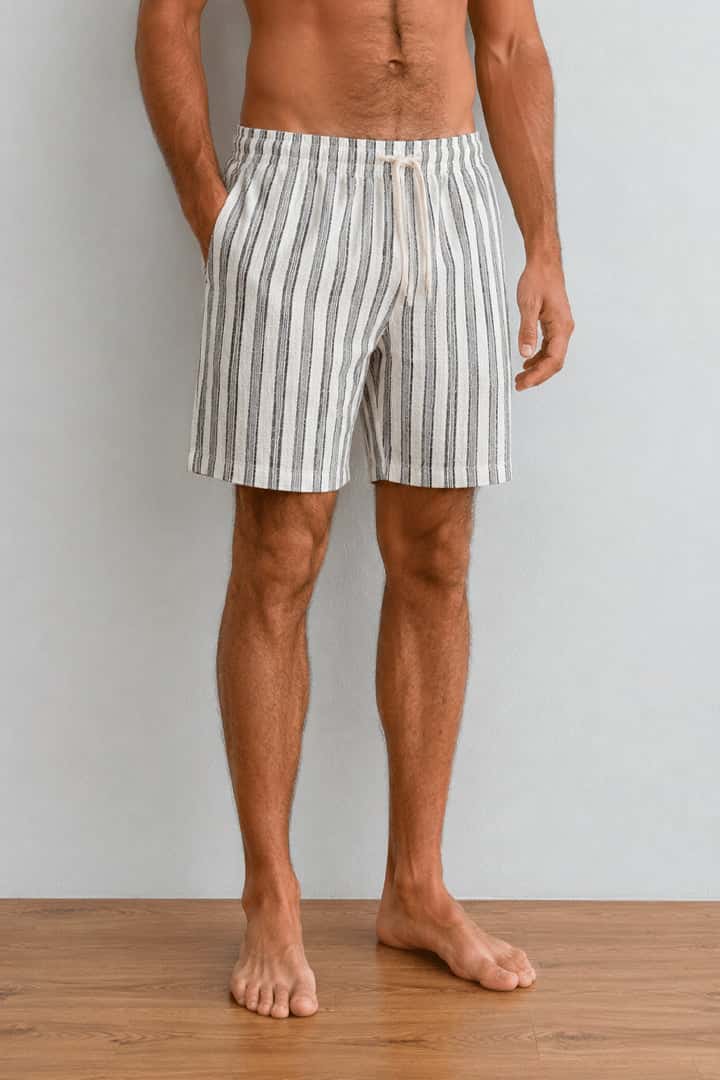 Short tejido rayas