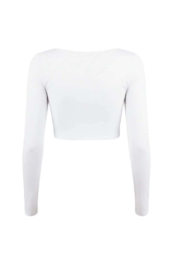CROP TOP ESENCIALES  MANGA LARGA - miniatura 8