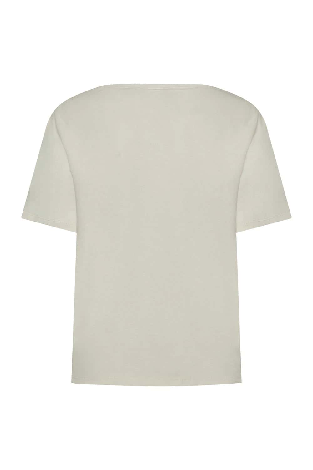 Camiseta lourdes line between ivory negro - miniatura 3