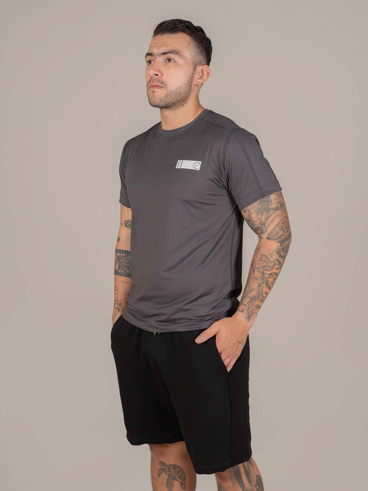 Camiseta Marco Supra Hombre Gris - miniatura 2