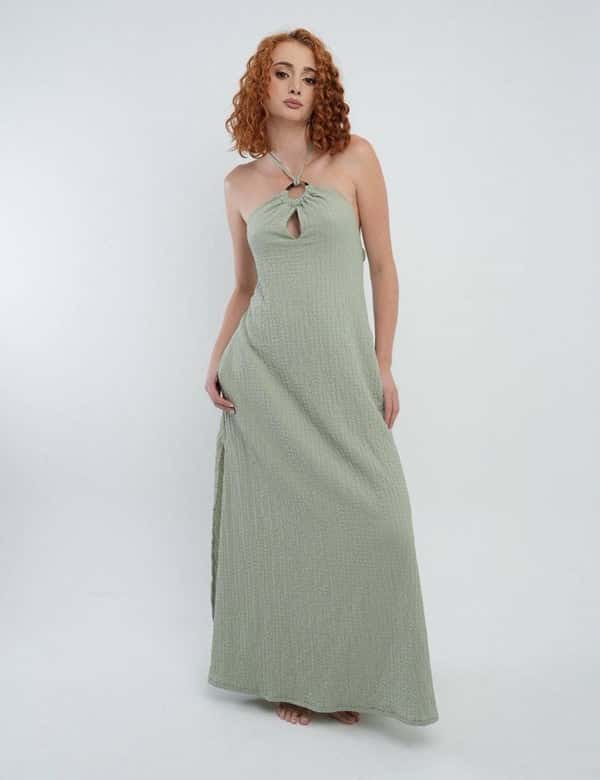 Vestido Lorette Verde Pistacho