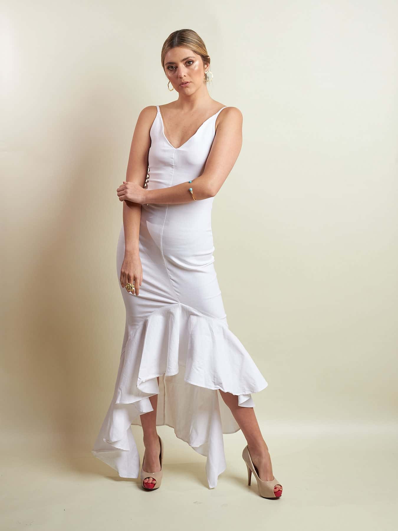 Vestido Federica Blanco - miniatura 4