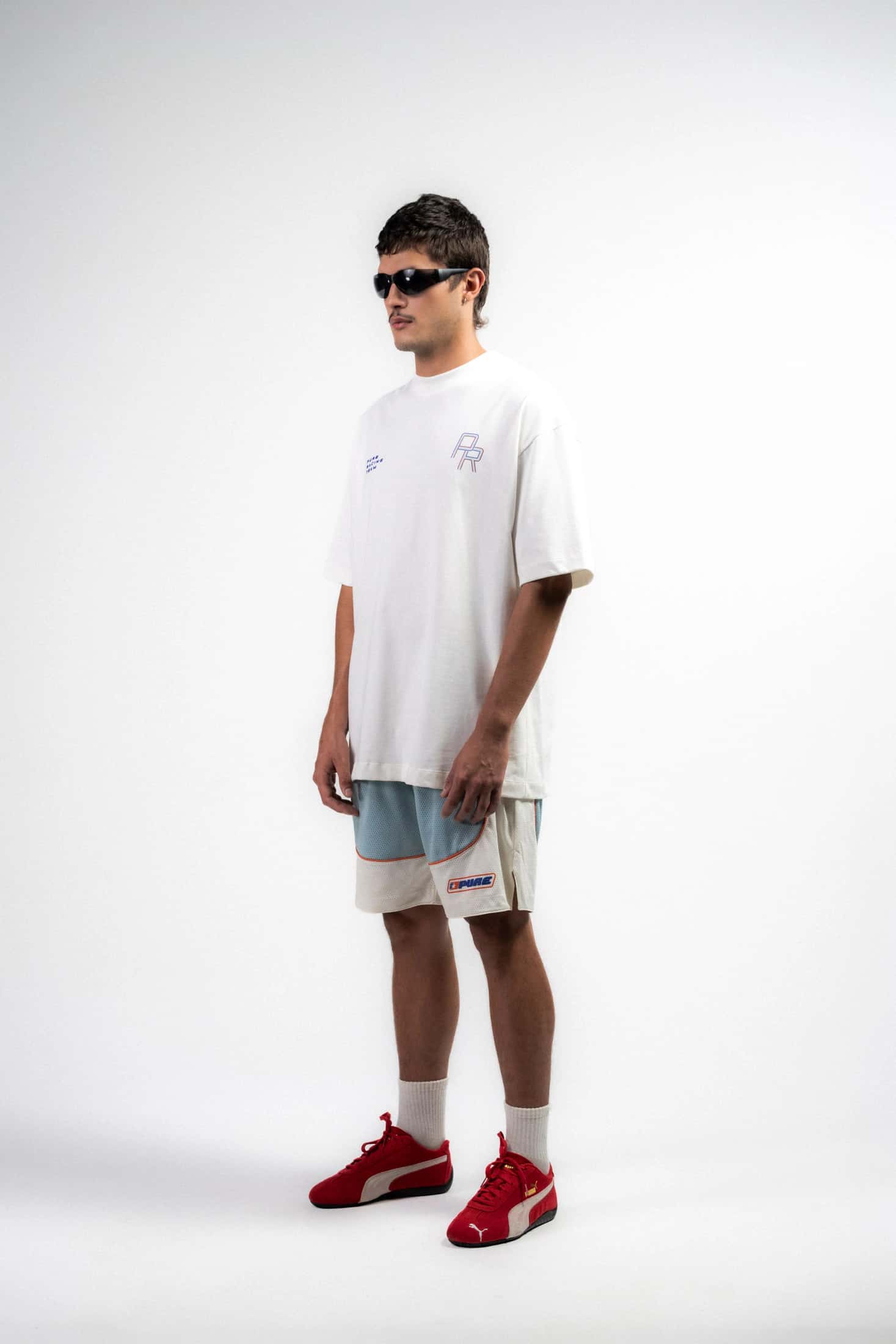 Overdrive Ivory Racing Lines T-Shirt - miniatura 4