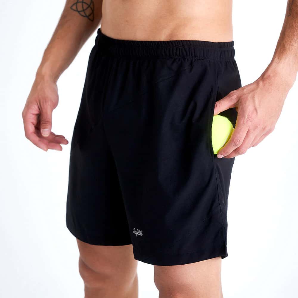 PANTALONETA RUNNING/PADEL BOLT NERO PARA HOMBRE - miniatura 3