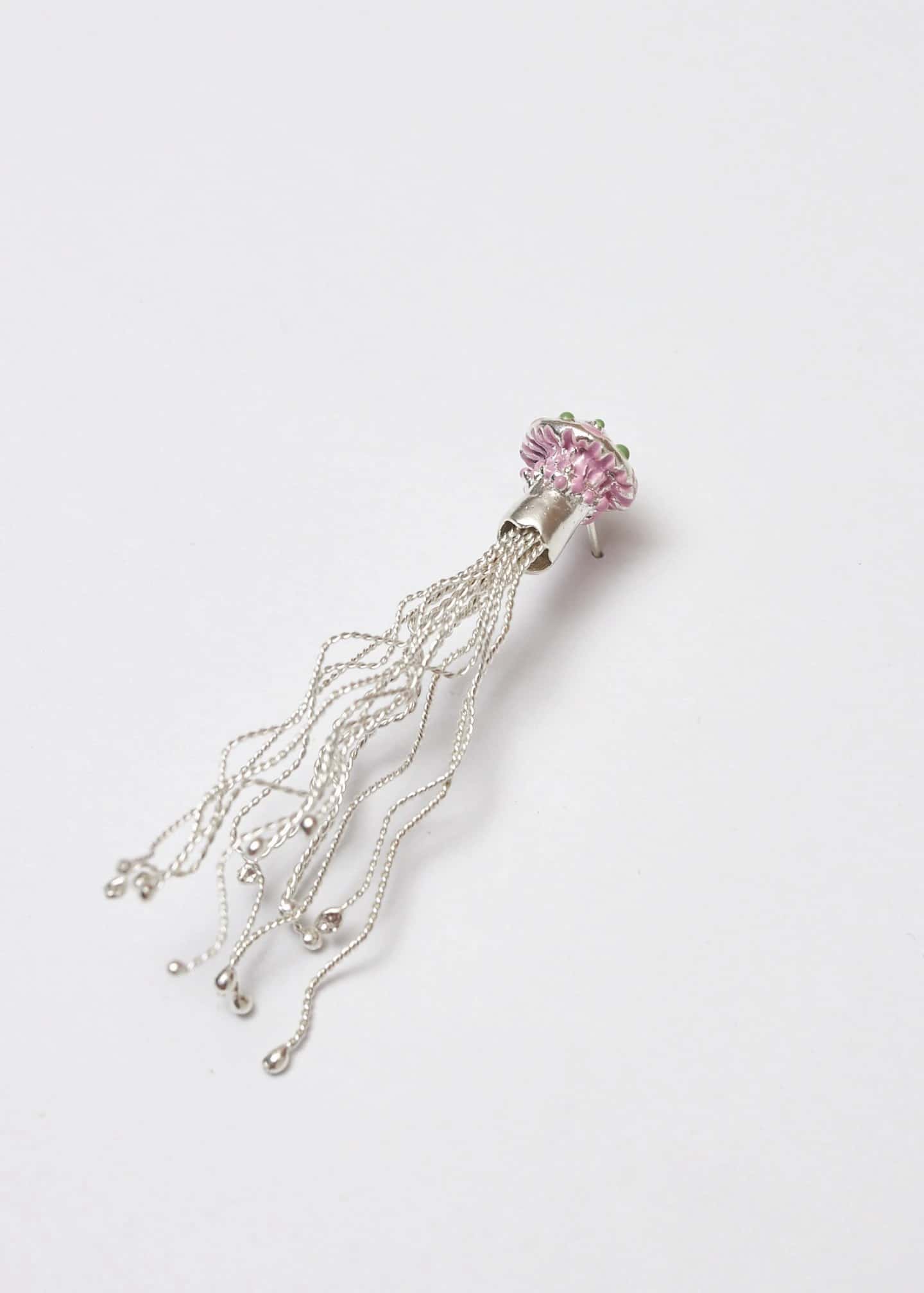 Arete broche micelios maxi pistacho lila - miniatura 1