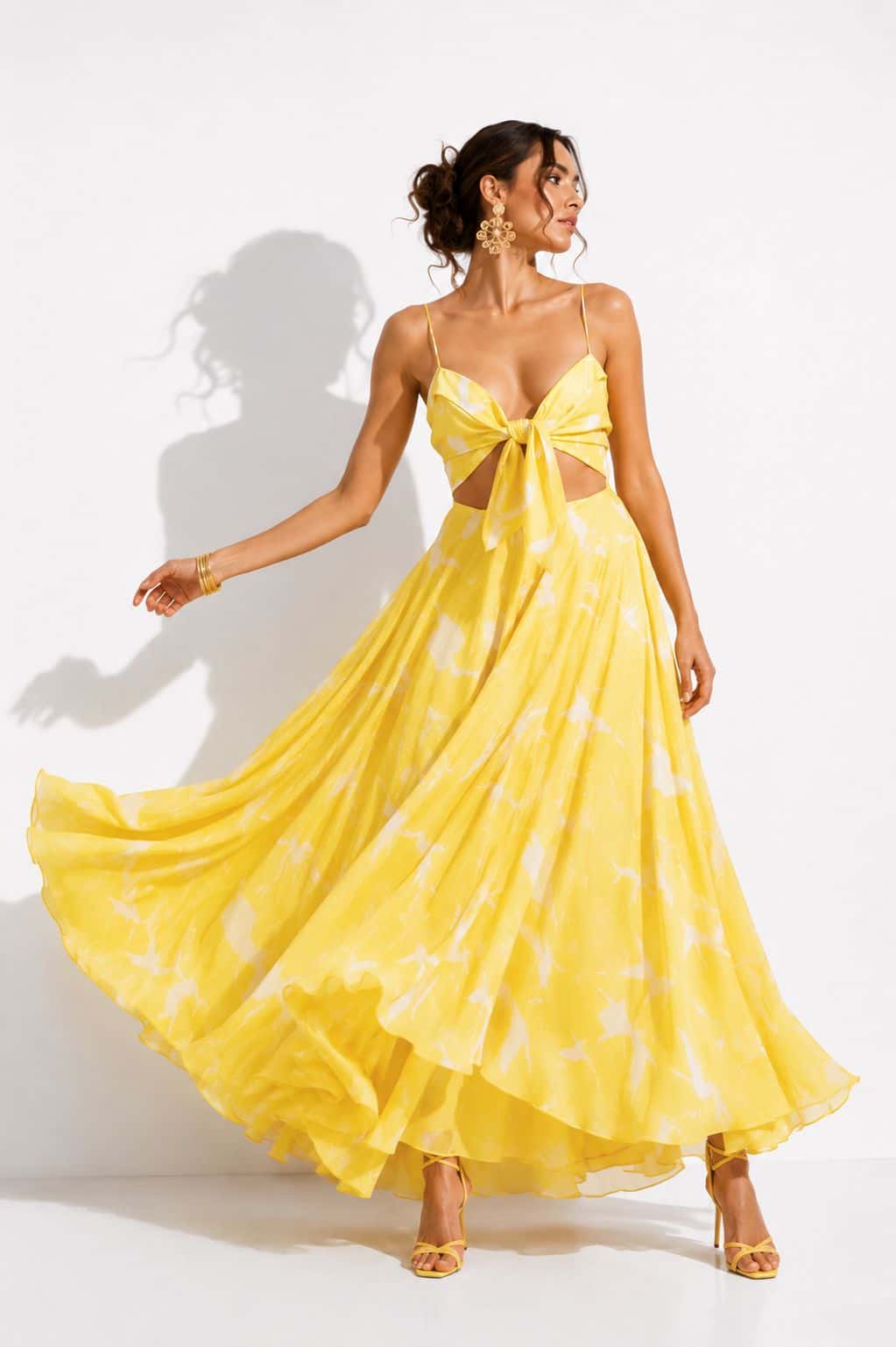Vestido Gil Gaviotas Amarillas Estampado - miniatura 3
