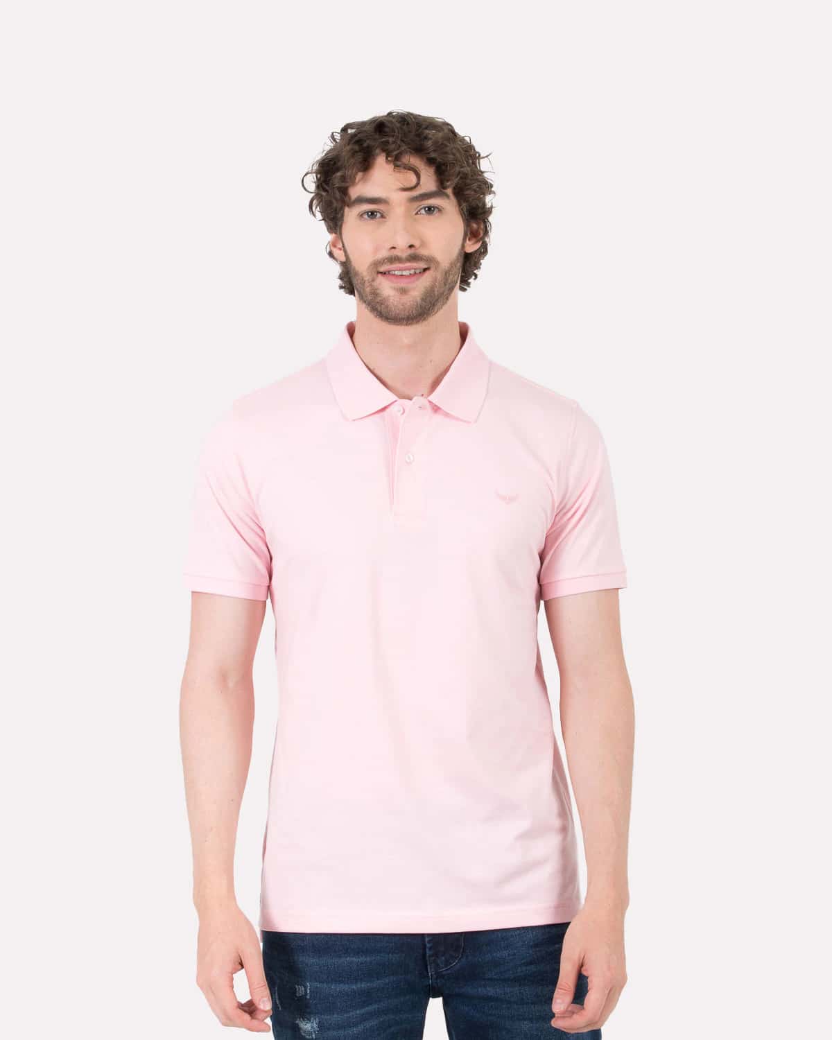 Polo rosada para hombre
