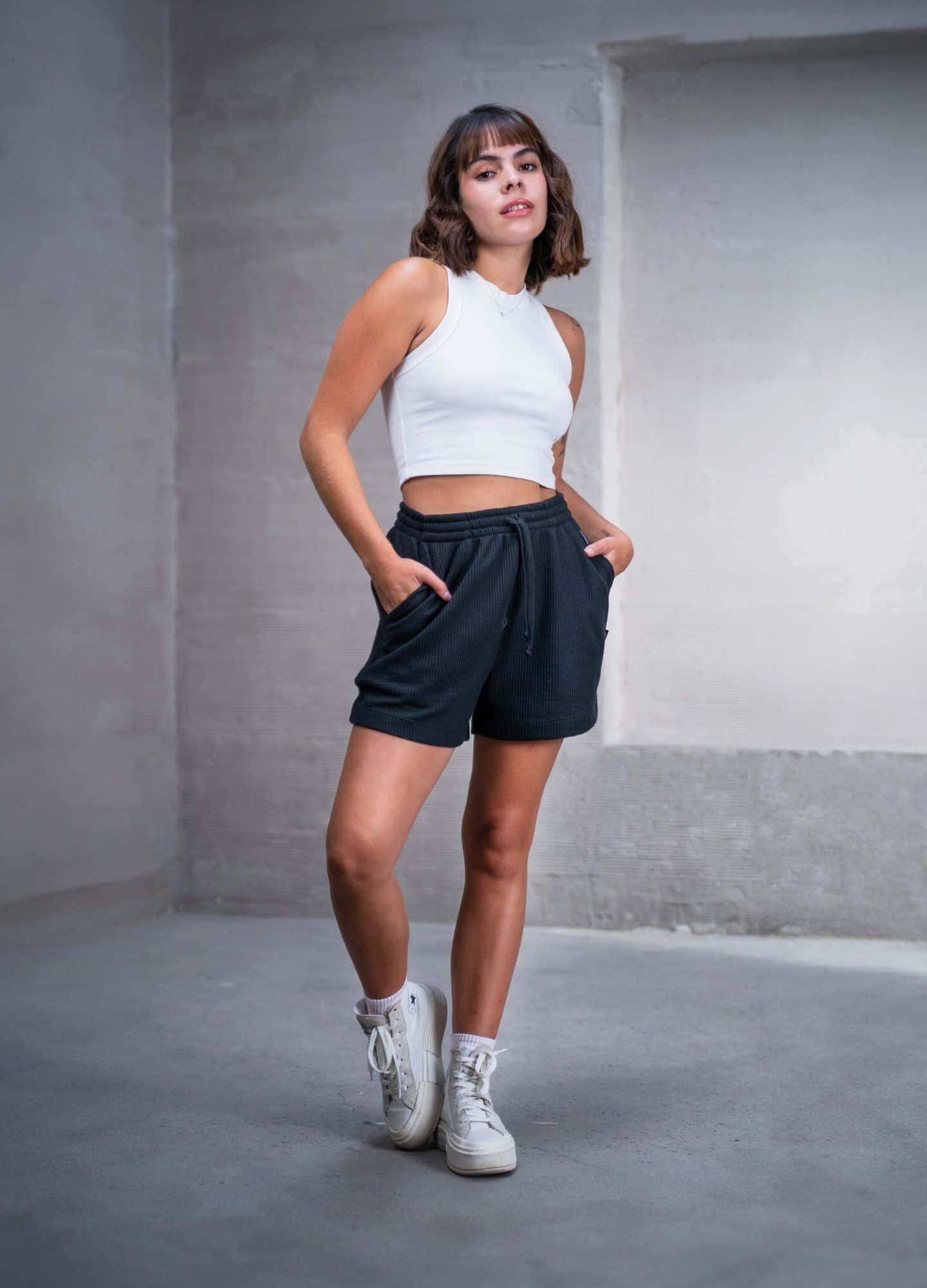 Short Grid - Negro