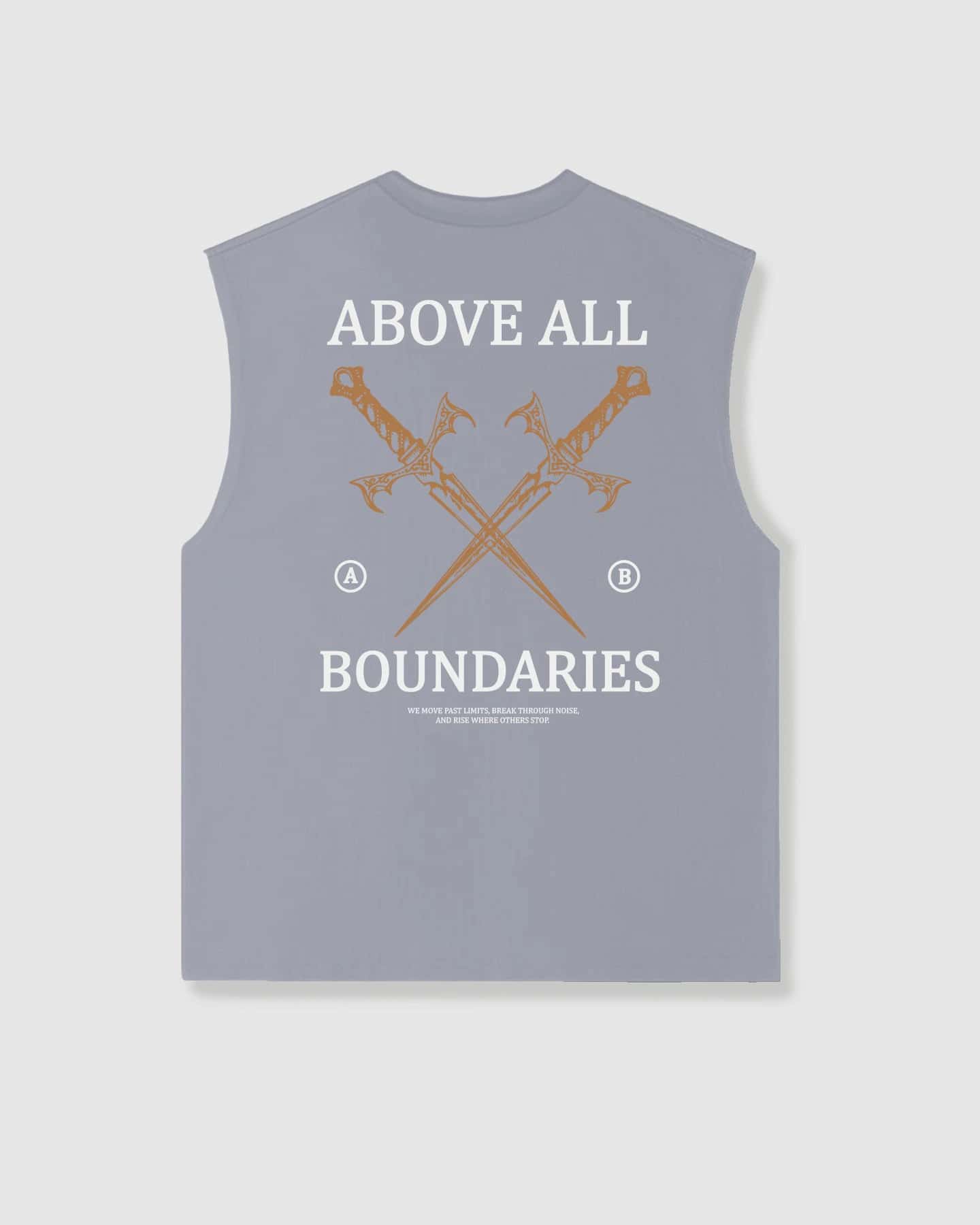 Oversized Sleeveless Boundaries Grey